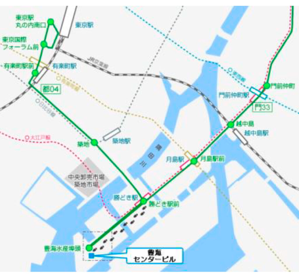 一般財団法人 東京水産振興会アクセスマップ