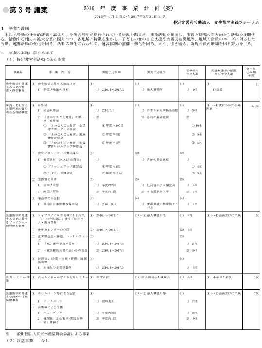 2016事業計画